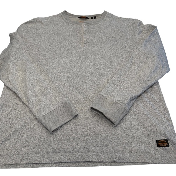 Superdry Men’s Heavy Cotton Henley Shirt 3 Button Sz US 2XL (Runs Small) - Picture 2 of 12